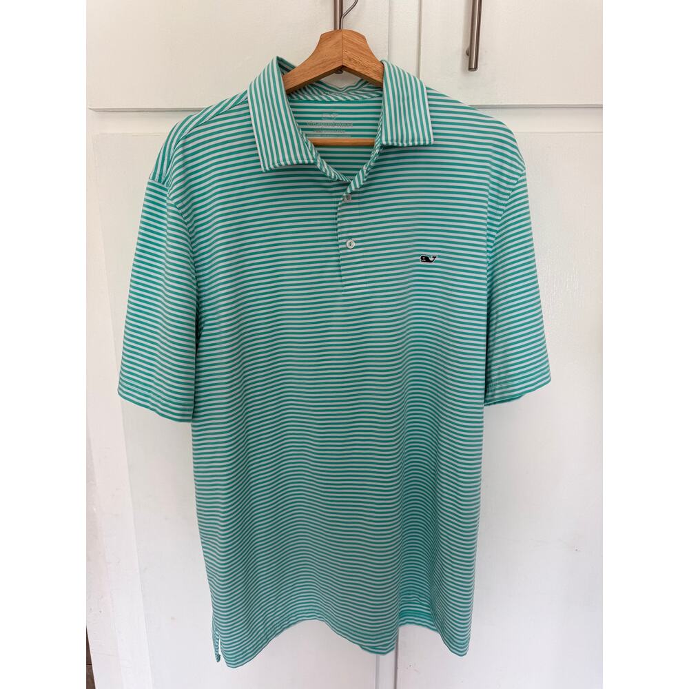 Vineyard Vines Men’s Performance Polo Shirt Striped Short Sleeve Size XL - Picture 3 of 7